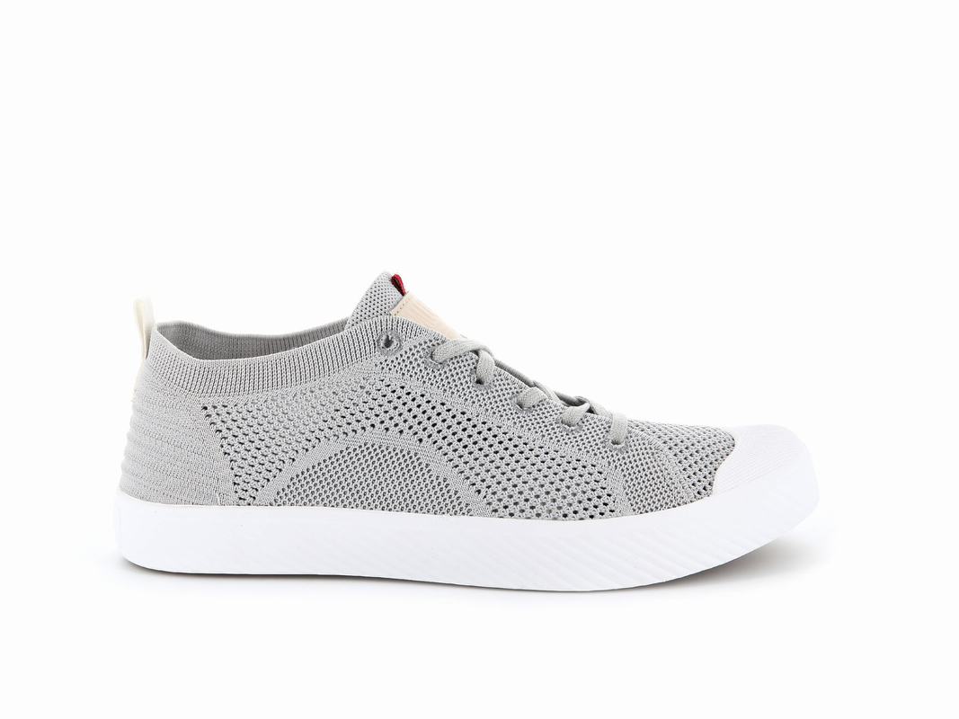 Palladium Pallaphoenix Knit Mens Low Top Sneakers Grey Australia [VQPIES-064]